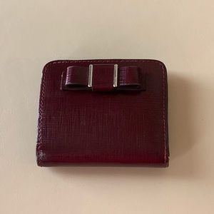 Coach Darcy Bow Wallet Maroon (GREAT CONDITION)